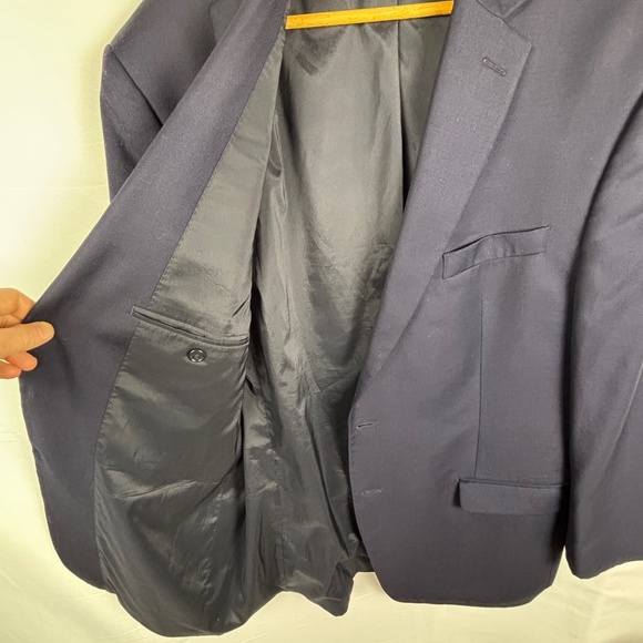 Lauren Ralph Lauren Men Wool Blazer jacket Sz 44L Career Business Classic Preppy - Picture 2 of 13